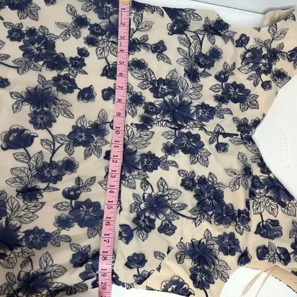 Gal Meets Glam Colection Rosemary Midi Dress Women's Size 20 Floral Embroidered - Picture 13 of 15